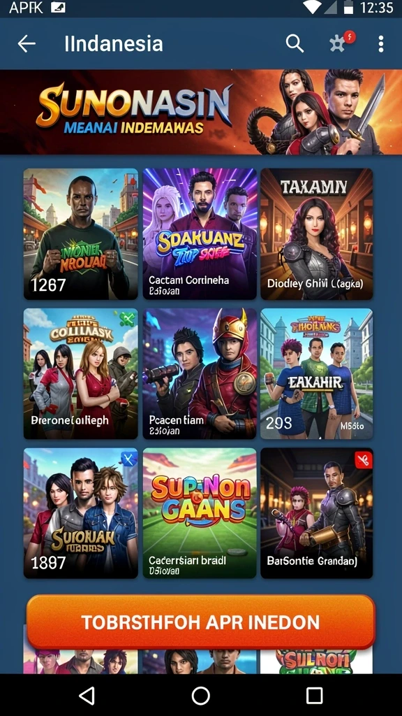 Tampilan mesin slot dengan grafis yang menawan.