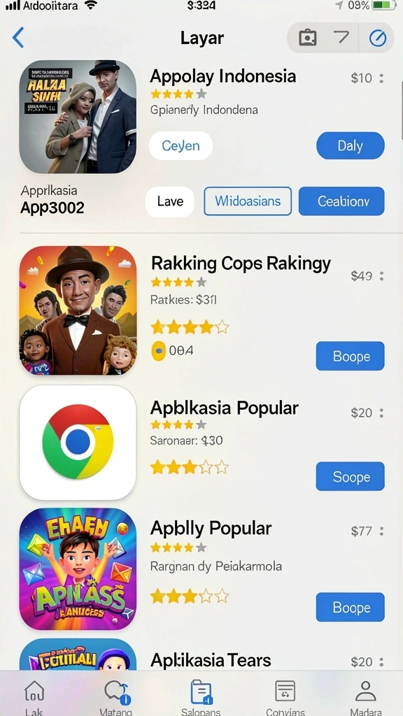 Tampilan awal yang menarik dan intuitif.