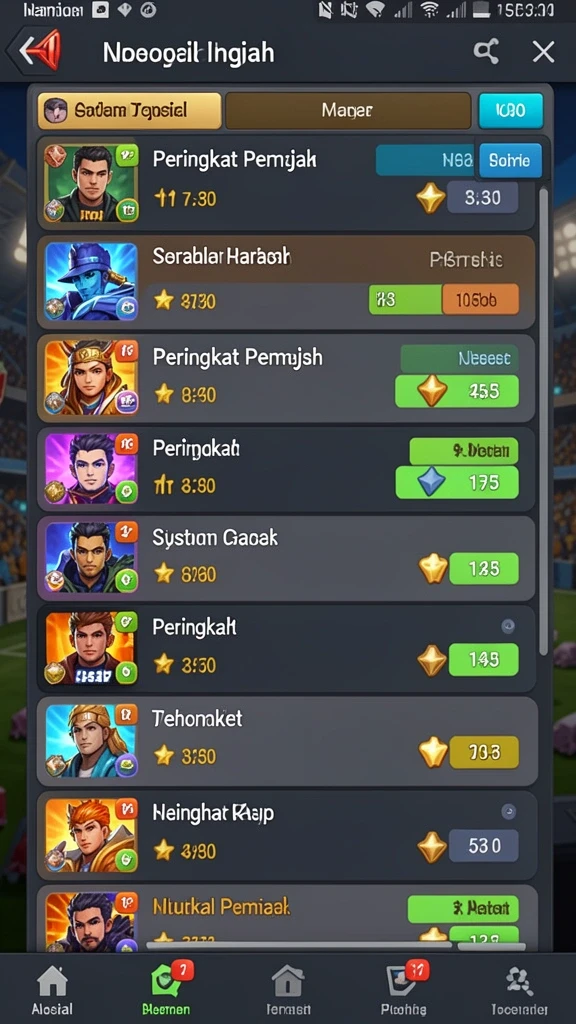 Berbagai karakter unik dalam game BENTO123.
