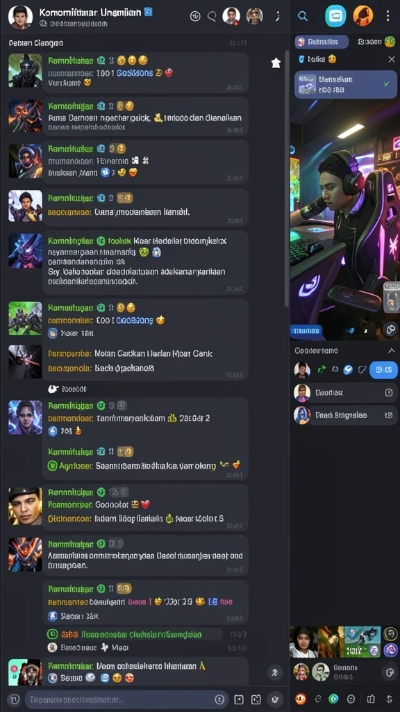Mode multiplayer yang mempertemukan banyak pemain.