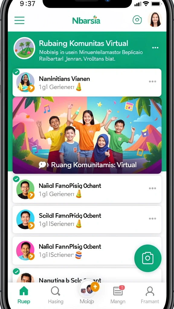 Tampilan antarmuka pengguna yang modern dan intuitif.