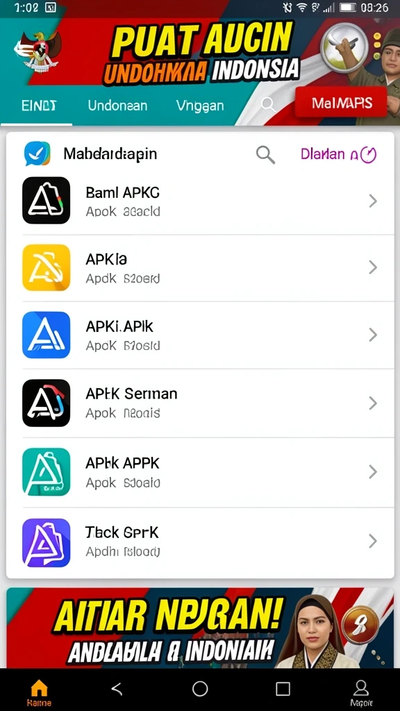 Tampilan antarmuka yang user-friendly.