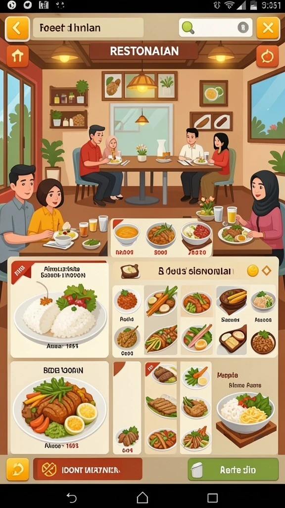 Fitur sosial yang memungkinkan interaksi antar pemain.