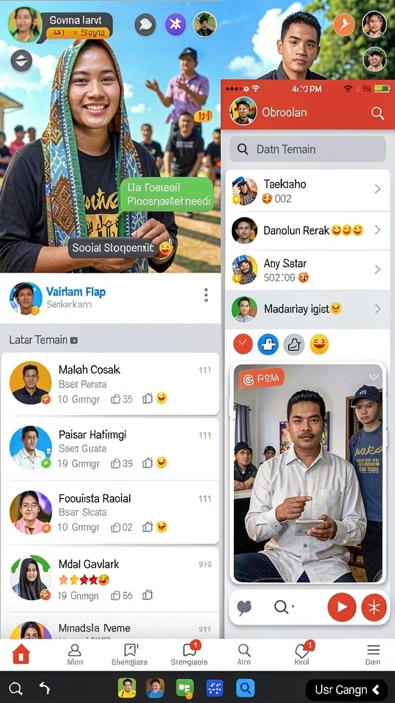 Tampilan antarmuka pengguna yang menarik dan intuitif.