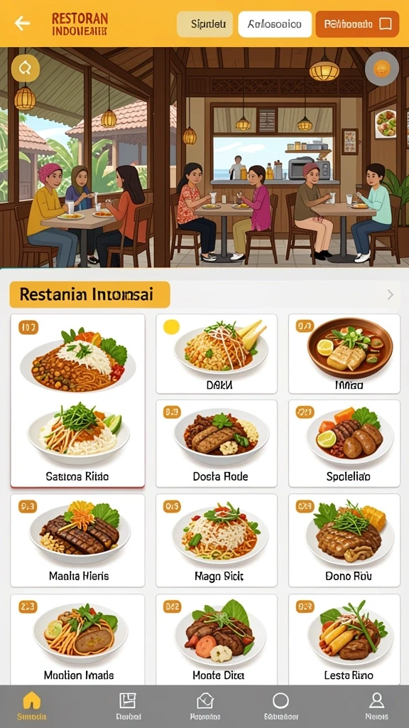 Tampilan antarmuka yang menarik dan user-friendly.