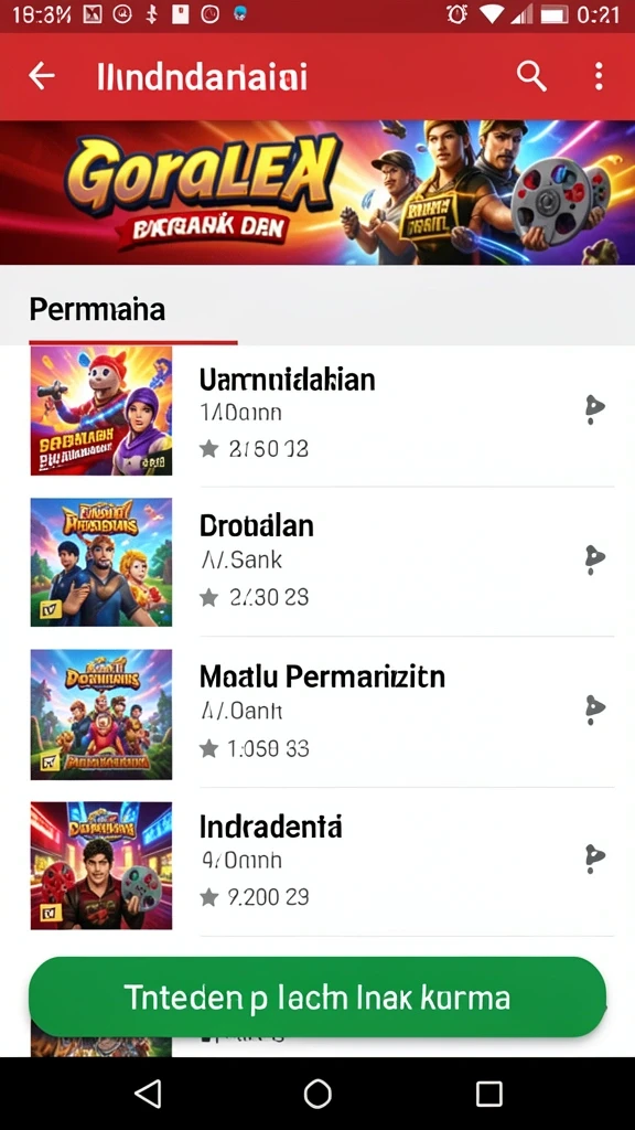 Gambar memperlihatkan grafis menawan dari level yang sulit.