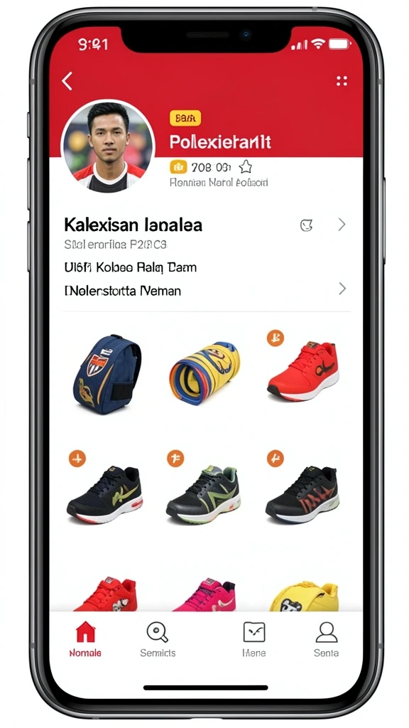 Tampilan menu utama yang menarik dan mudah dinavigasi.