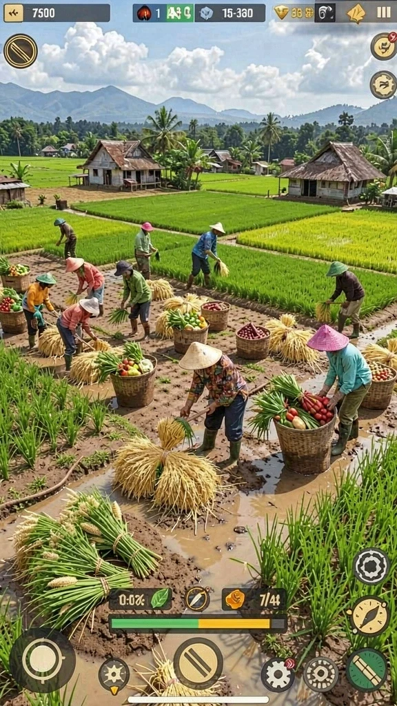 Tampilan awal permainan yang menarik dan penuh warna.