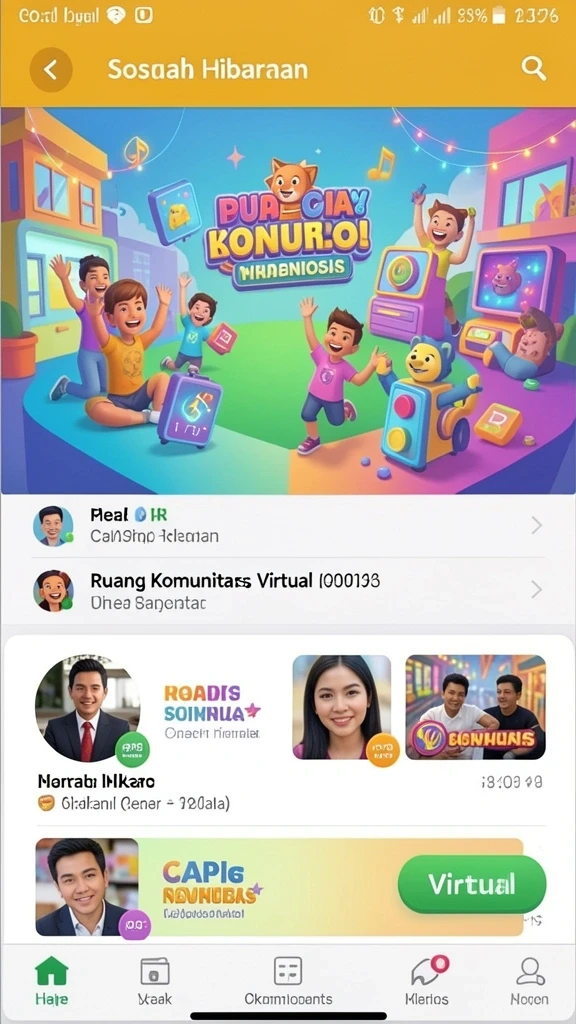 Momen seru dalam mode multiplayer.