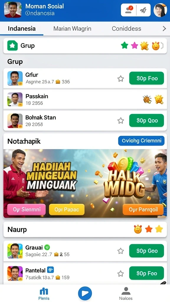 Misi harian yang menantang dan mengasyikkan.