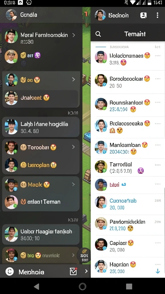 Menampilkan karakter utama yang siap berpetualang.