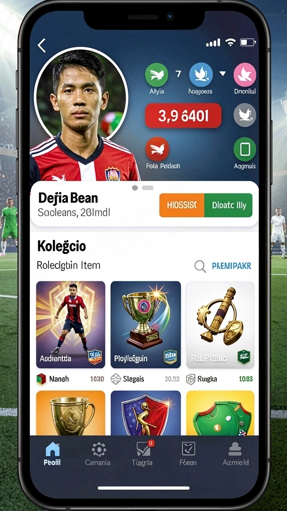 Screenshot tampilan antarmuka utama permainan.