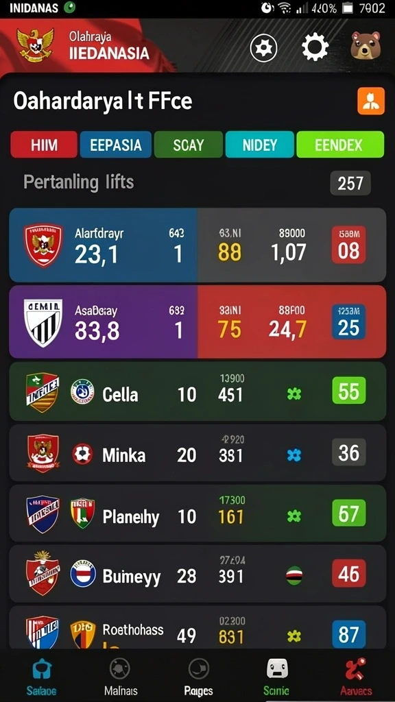 Beragam pilihan permainan yang dapat dipilih.