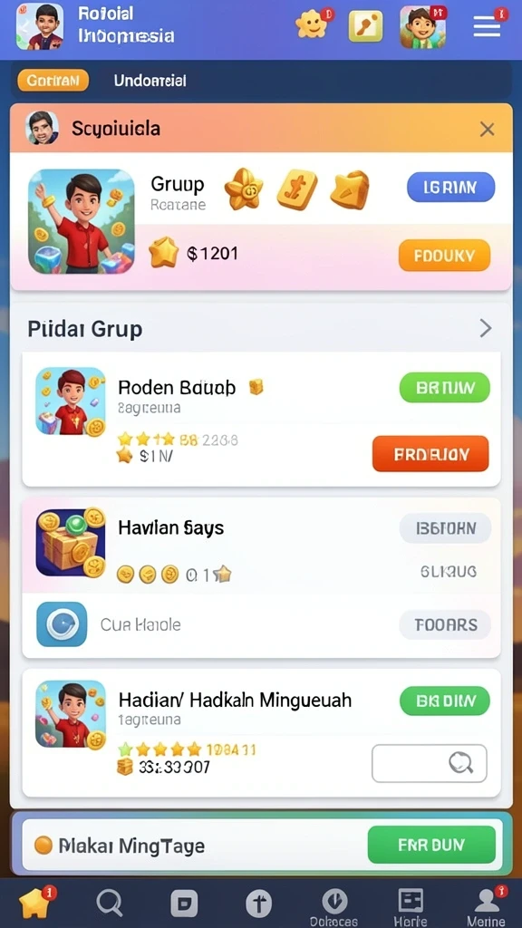 Koleksi karakter dengan desain unik dan menarik.